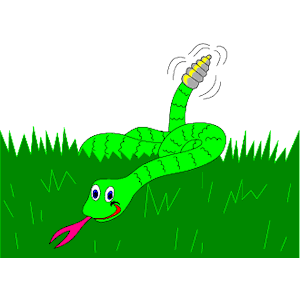 Snake in the grass clipart.