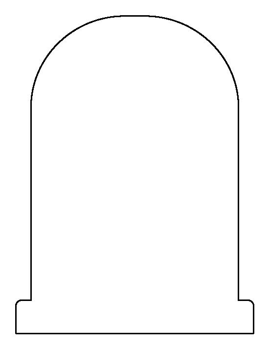 Gravestone clipart tombstone outline, Gravestone tombstone.