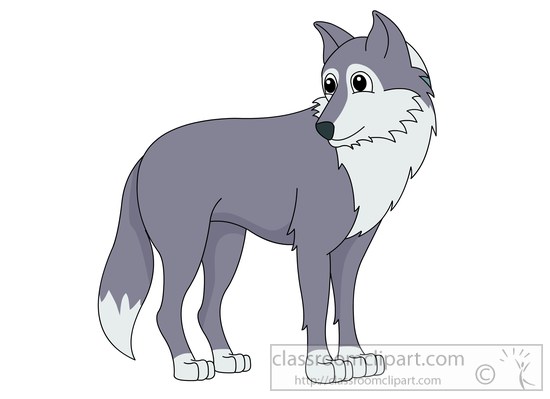 Gray Wolf Clipart.