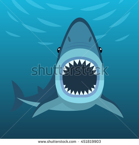 Shark Mouth Stock Images, Royalty.