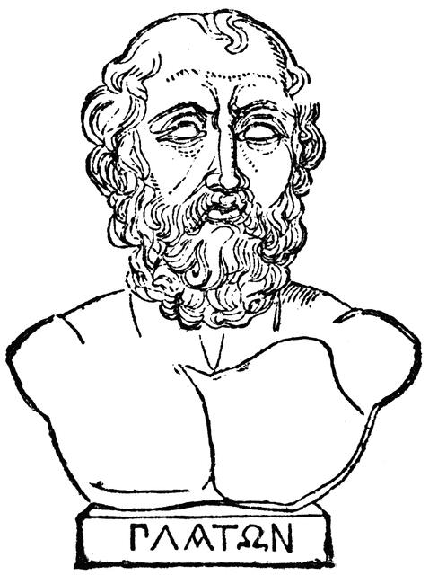 Bust of Plato.