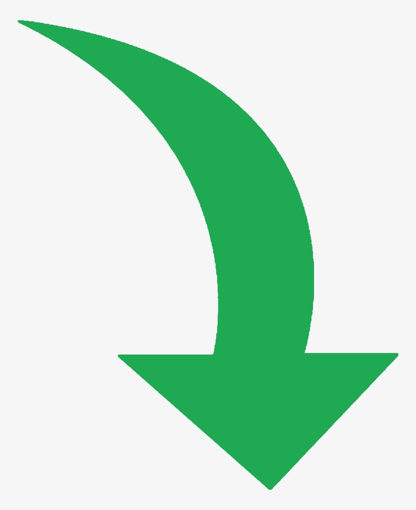 Services Green Curved Arrow Png.