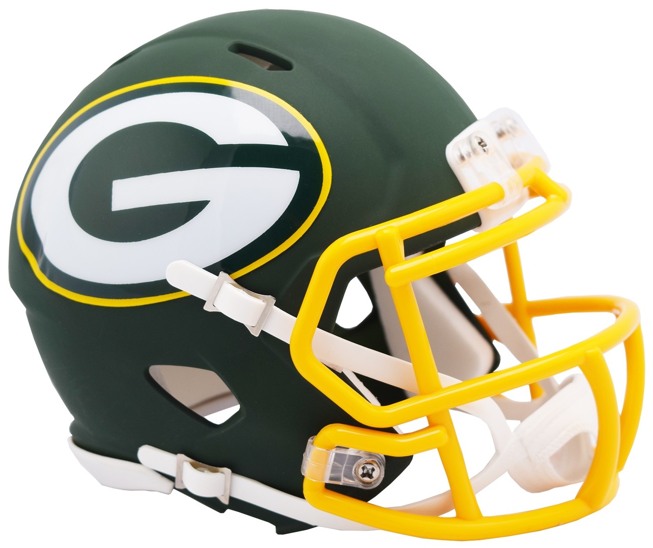 Riddell Green Bay Packers AMP Alternate Speed Mini Football Helmet.