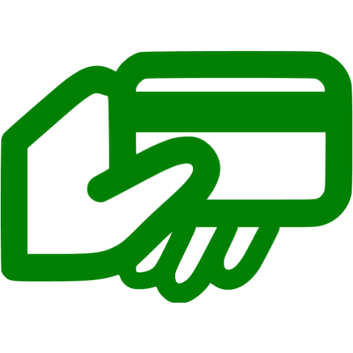 Green card in use icon.