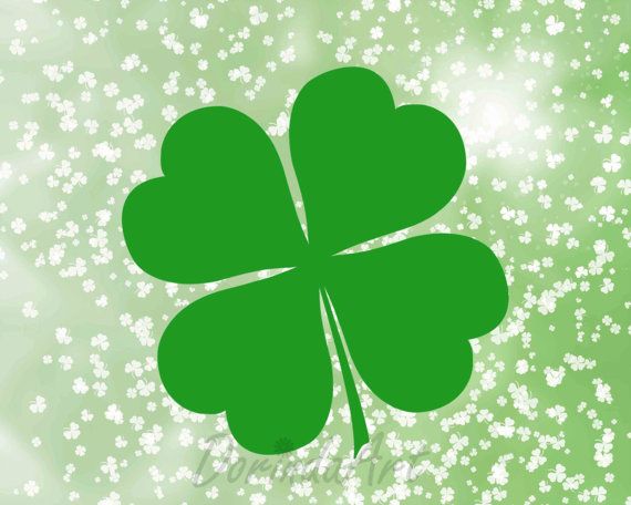 St Patrick\'s day printable Digital Green Clover by.