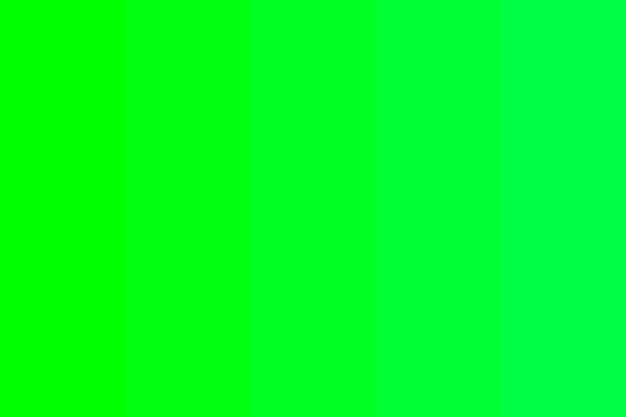 Green Screen Color Palette.