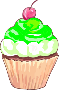 Green Cupcake Clip Art at Clker.com.