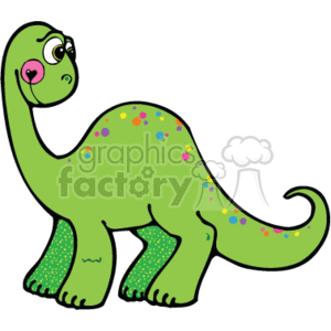 green smile dino clipart. Royalty.