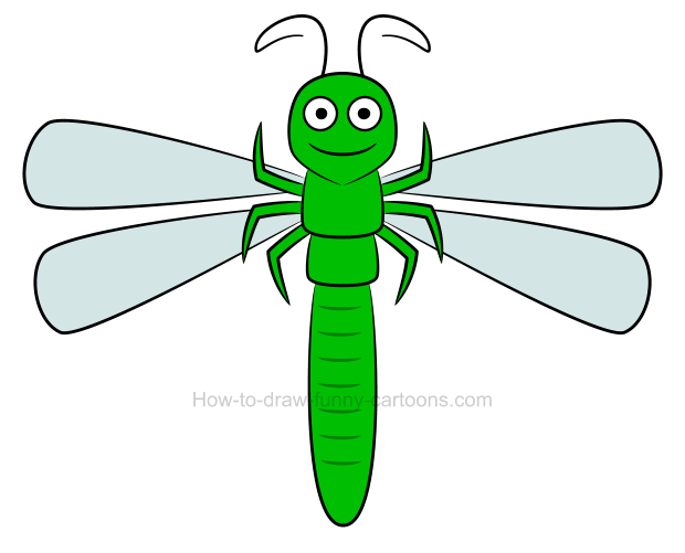1409 Dragonfly free clipart.