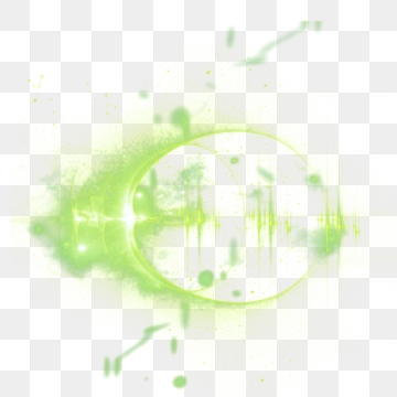 Green Light Effect PNG Images.