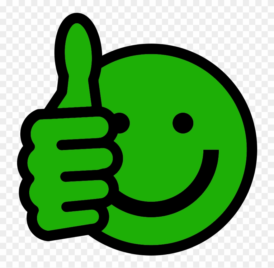 Green Thumbs Up Smiley Face Clip Art Clipart.
