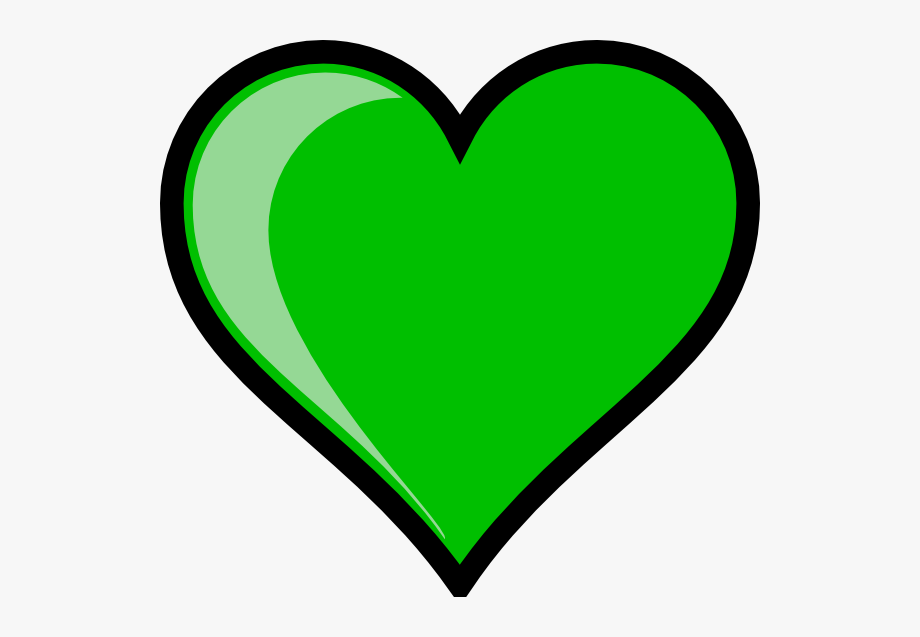 Green Heart Clip Art.