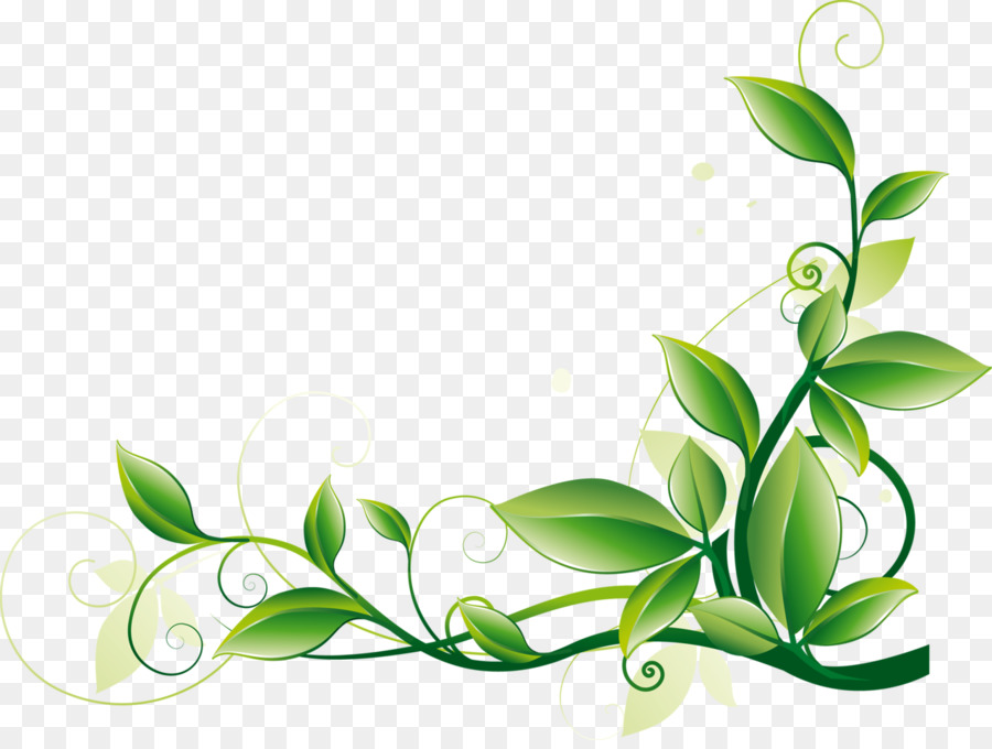 Clipart Of A Border Of Green Leaves Royalty Free Vector Illustration ...