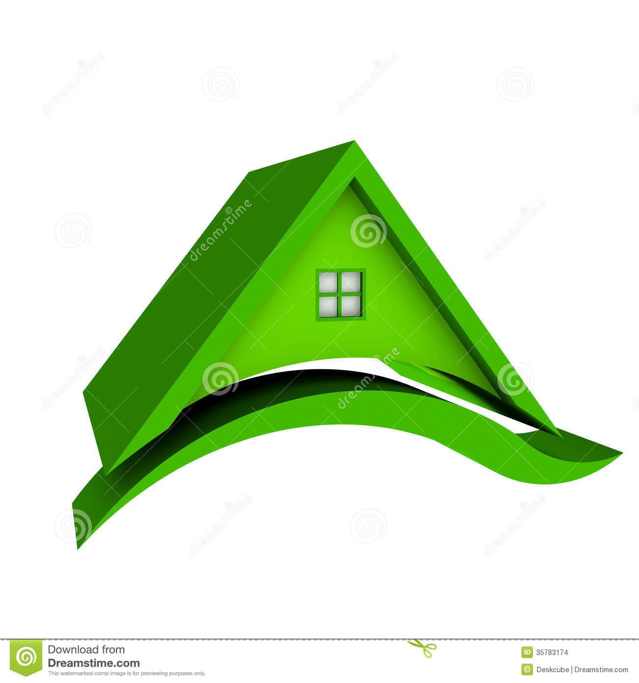 Green Roof House Stock Images. Green Roof House Stock Images.