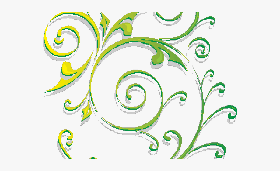 Microsoft Clipart Green Swirls.