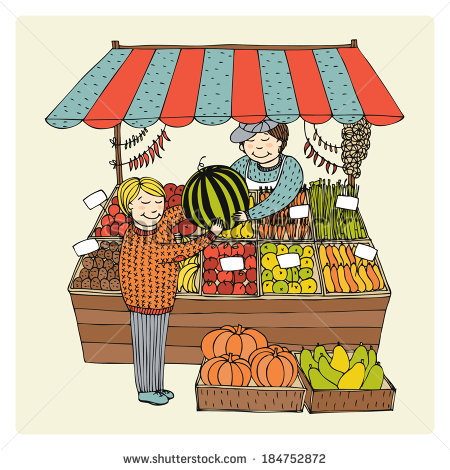 Green Grocer Clipart.