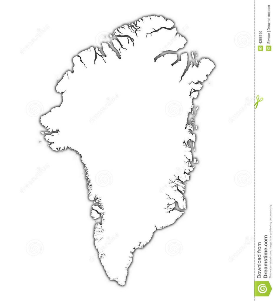 Outline Map Of Greenland With Greenland Map Clipart ~ Free.