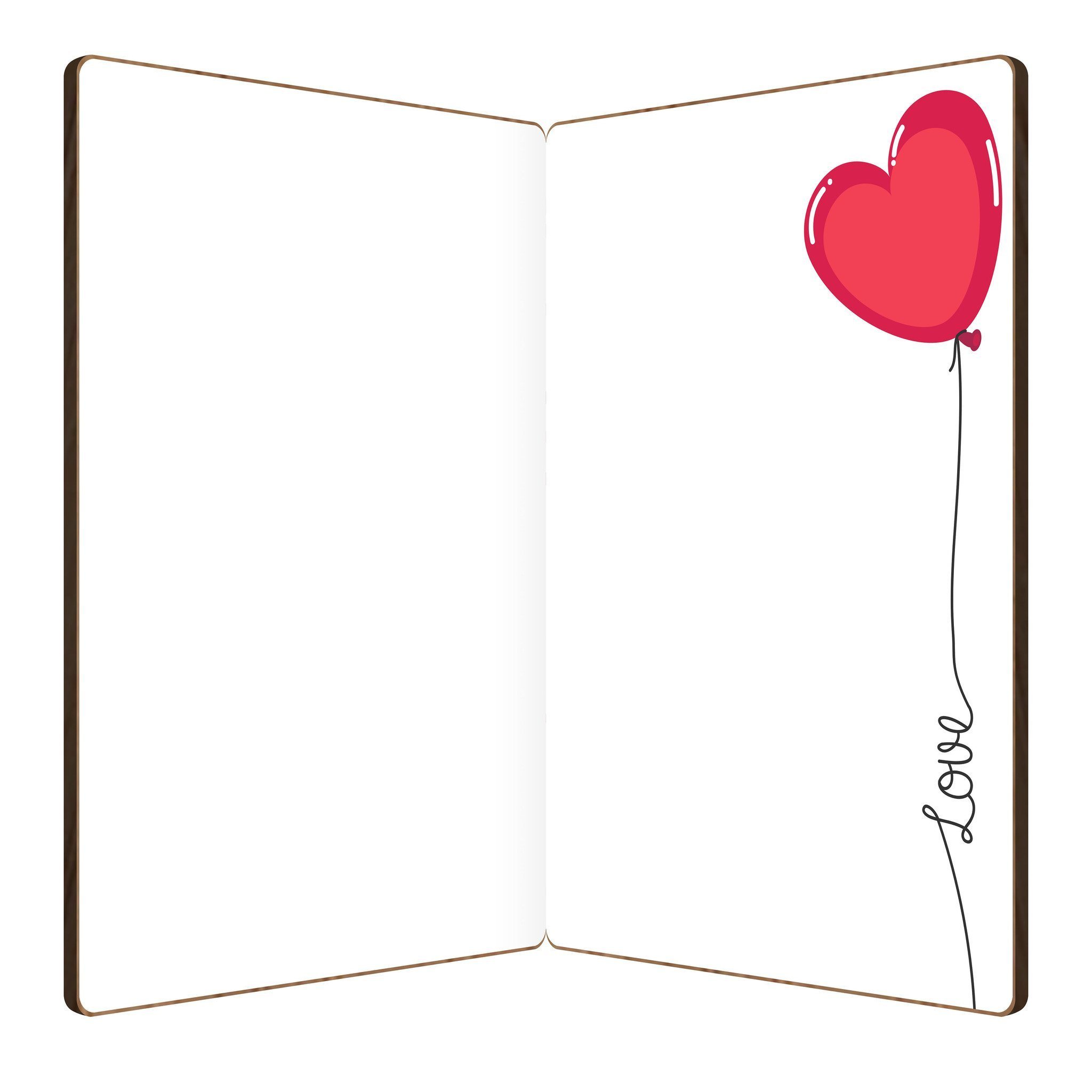 Floating Hearts Love Card.