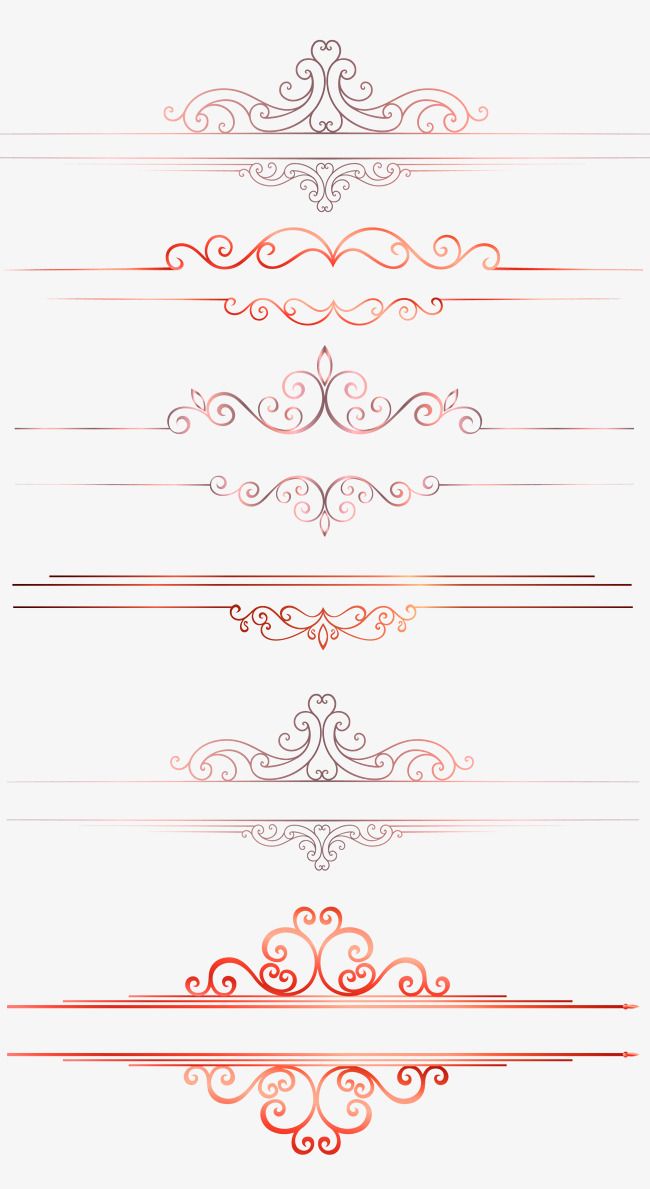 European Pattern Divider Line Border Texture, Line Clipart.