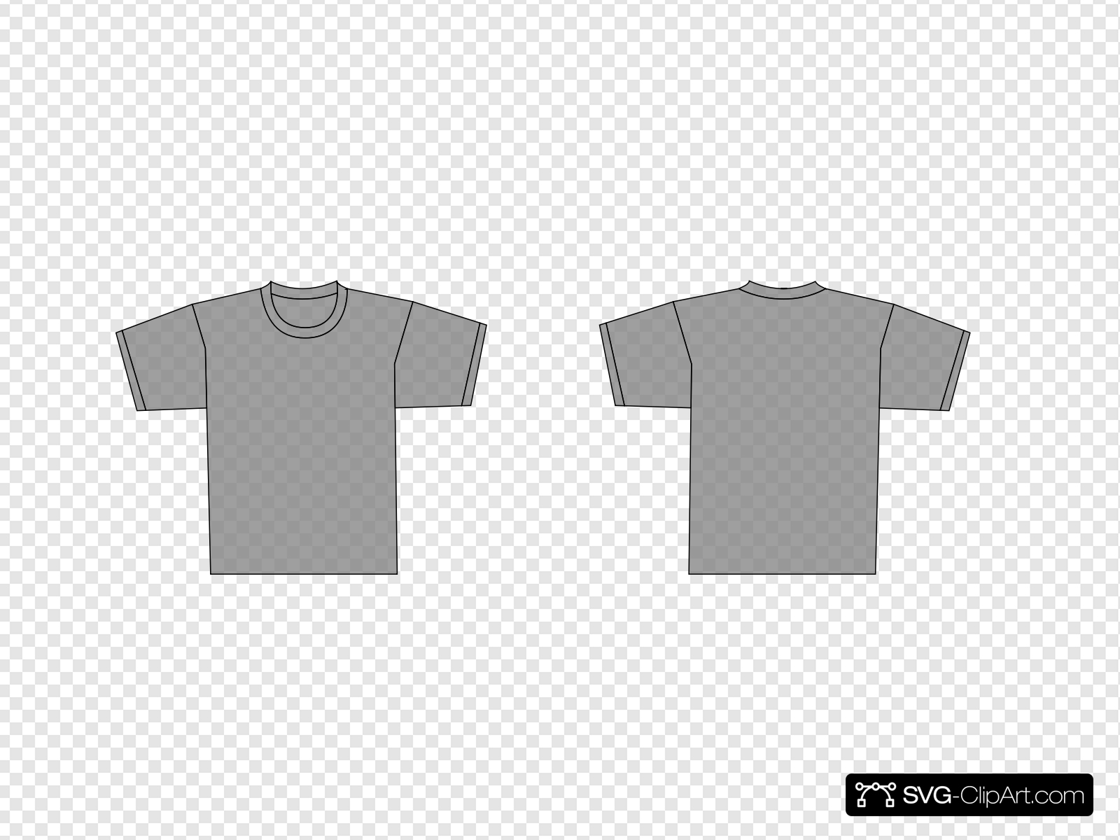 Grey T Shirt Template Clip art, Icon and SVG.