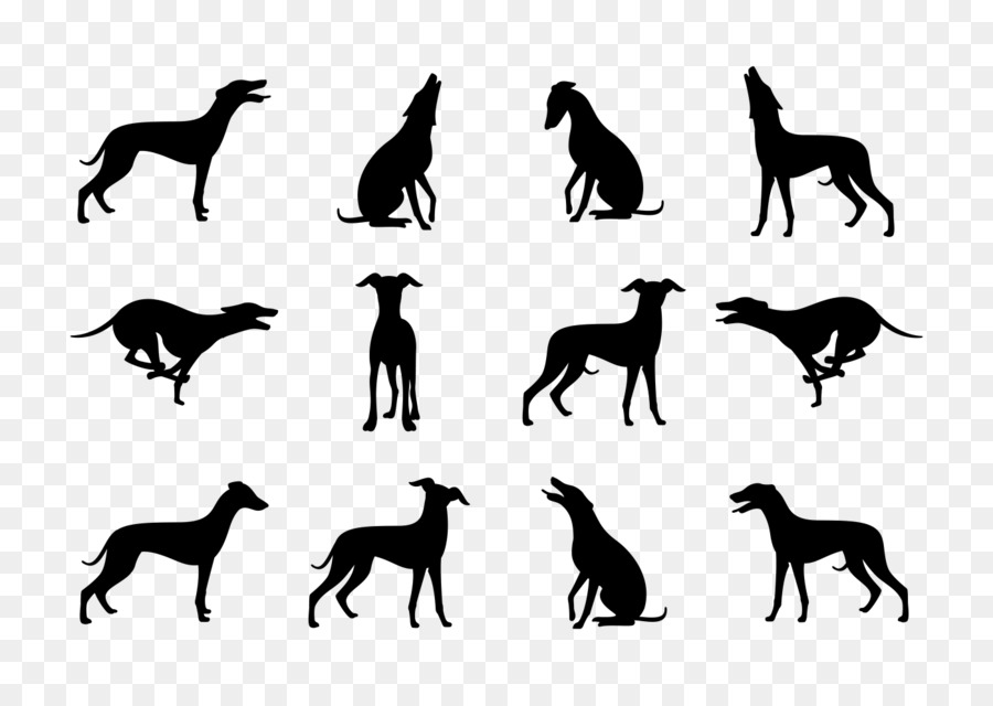 Dog Silhouette clipart.