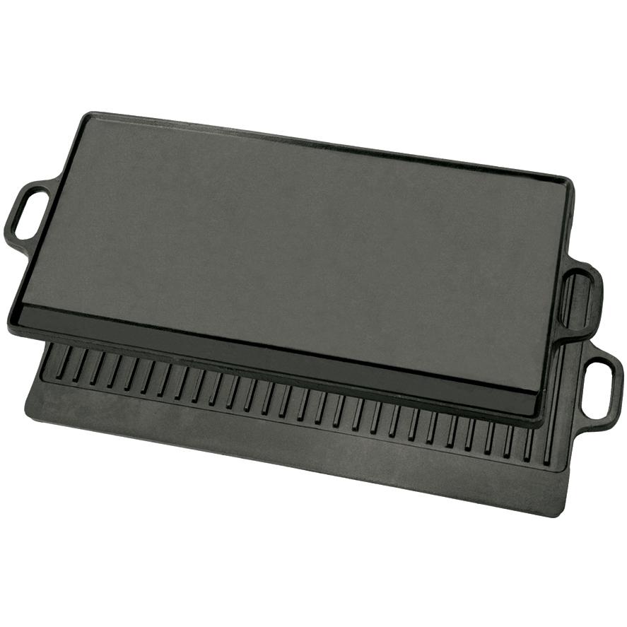 Bayou Classic Griddles Reversible 28 Inch Rectangular Cast Iron Griddle.