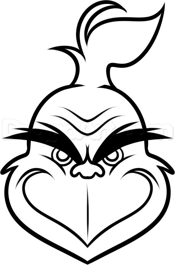 Grinch black and white clipart 6 » Clipart Portal.