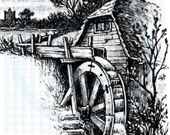 Mill Wheel Clipart.