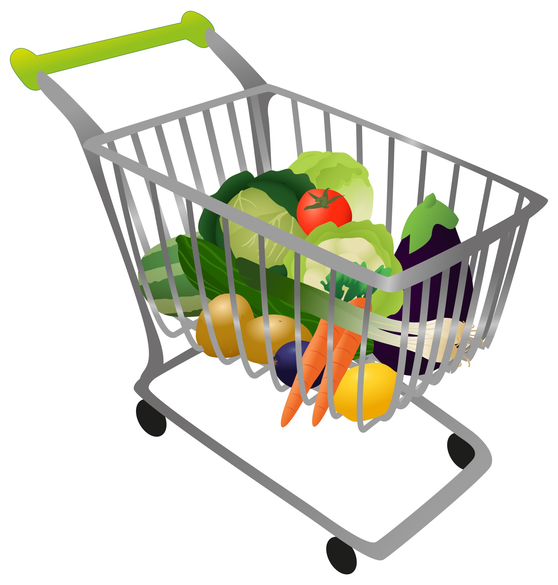Grocery Cart Clipart.