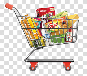 Shopping cart Hypermarket Supermarket Wagon, shopping cart.