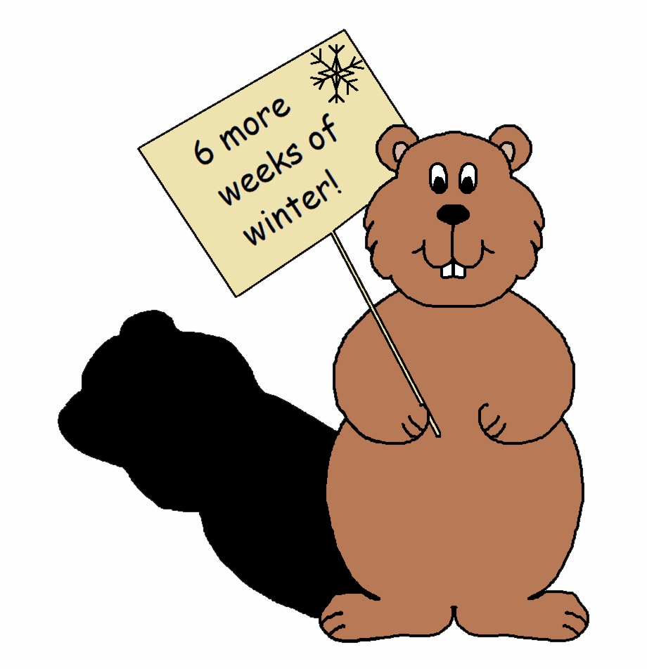 February Clipart Groundhog\'s Day.