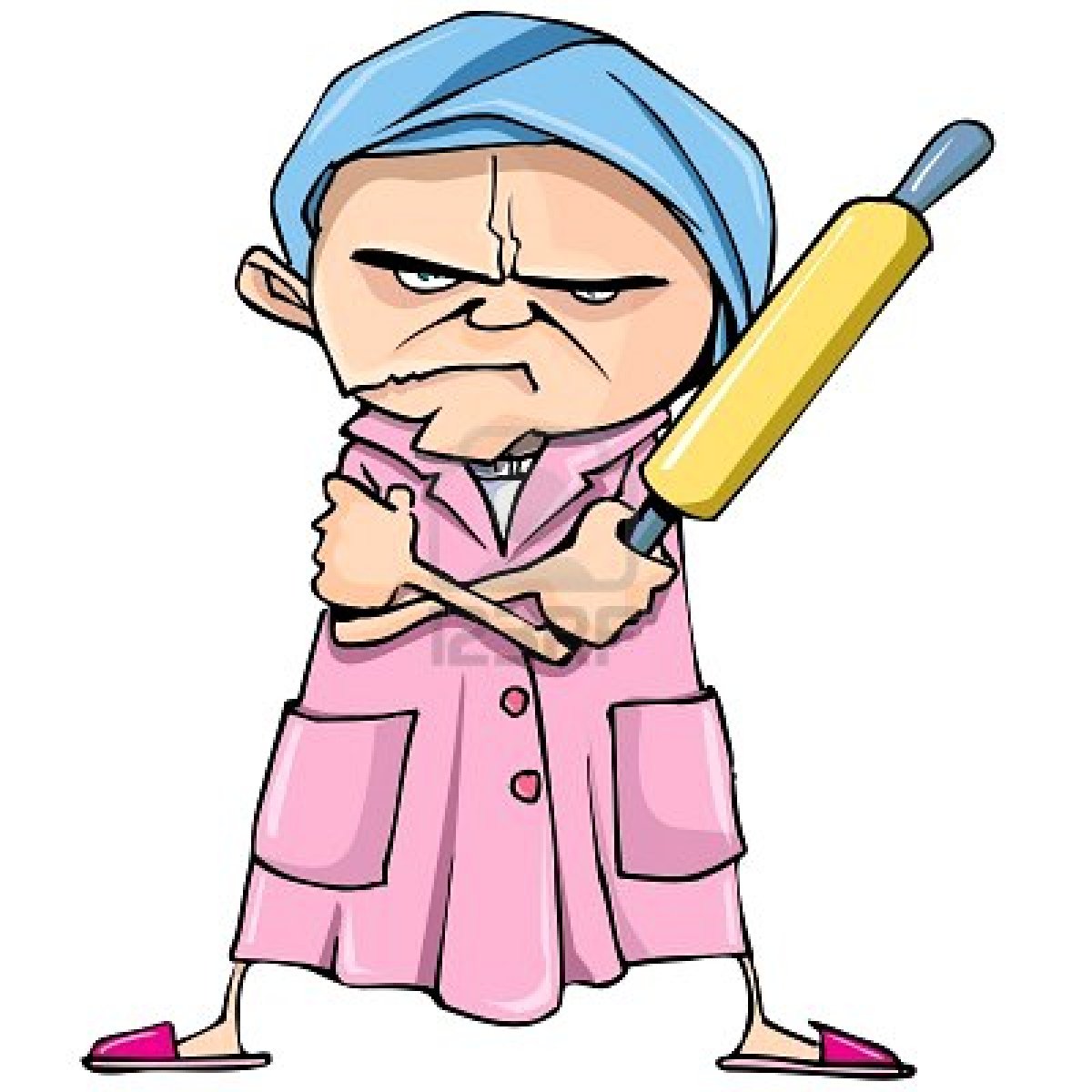 Grumpy Old Lady Cartoon 22.