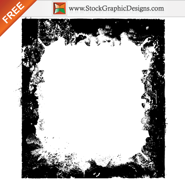 Free Grunge Border Frames Vector.