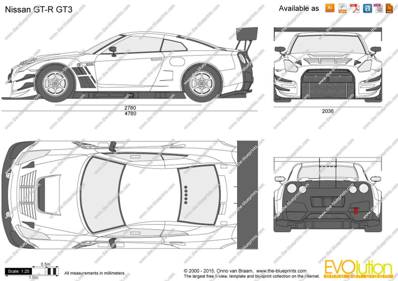 Ниссан скайлайн гтр чертеж