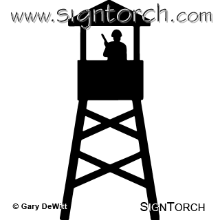 Guard Tower 003 = : SignTorch, Turning images into vector cut paths..