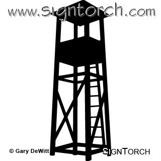 Guard Tower 001 = : SignTorch, Turning images into vector cut paths..