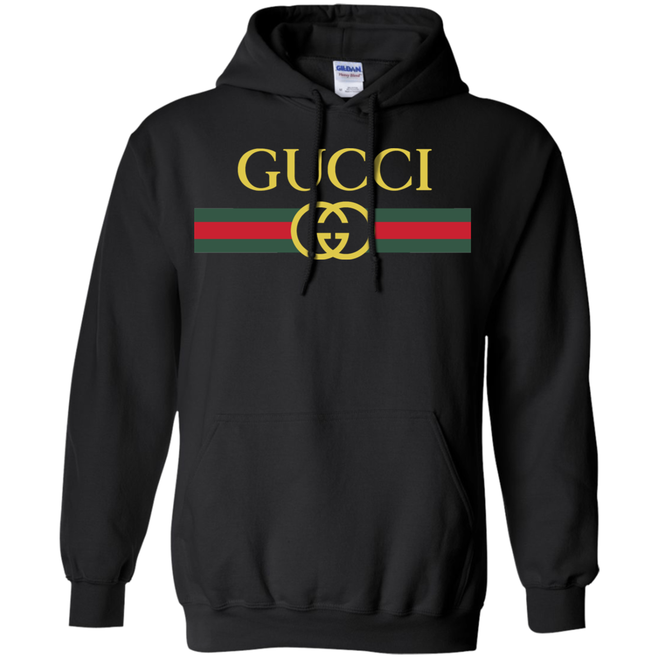 Gucci logo common sense t shirt G185 Gildan Pullover Hoodie 8 oz..