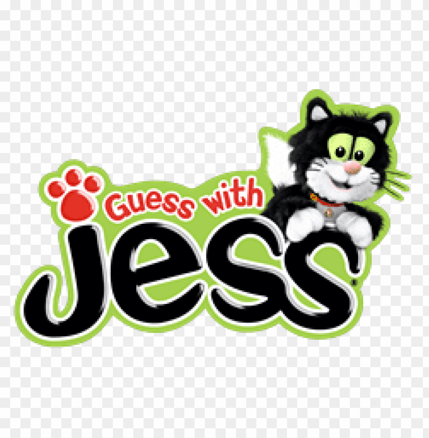 Download guess with jess logo with cat clipart png photo.
