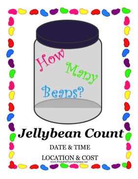 Jellybean Count Fundraiser.