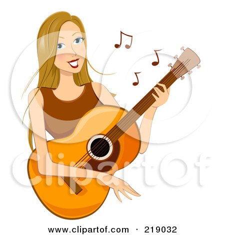 free clipart woman singing and playing guitar 20 free Cliparts ...