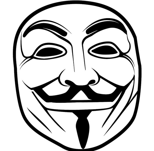 Anonymous mask clipart.