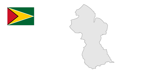 Guyana Map Clipart.