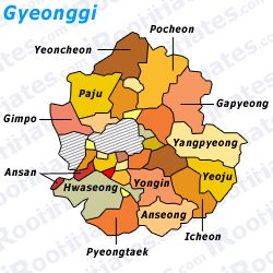 Roommates and rooms for rent in Gyeonggi South Korea..