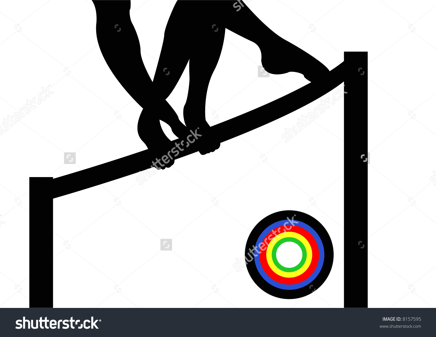 Olympics Gymnastics Uneven Bars Stock Illustration 8157595.