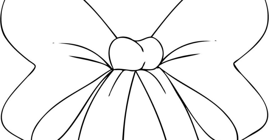 Hair Ribbons Colouring Pages.