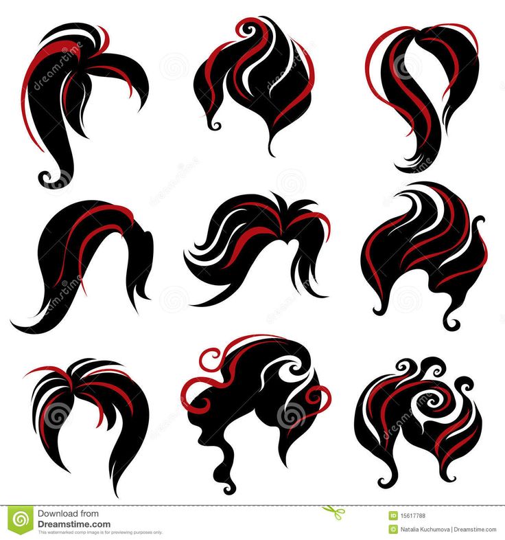 Hair Styling Clipart.