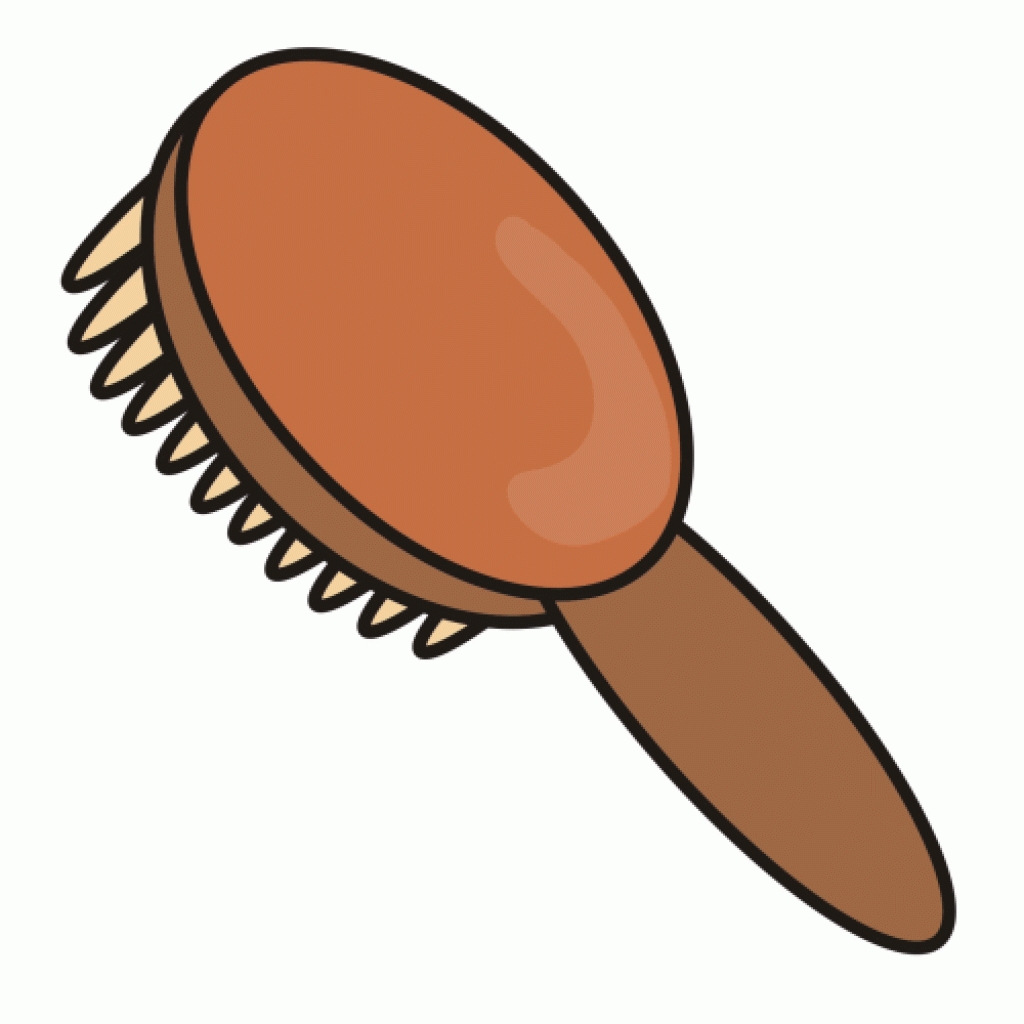 Drawing of a hairbrush