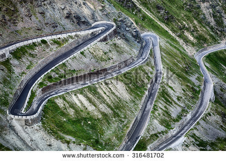 Hairpin Turn Stock Images, Royalty.