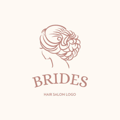 Logo Maker for Bridal Makeup Artists and Hairdressers 1153f.