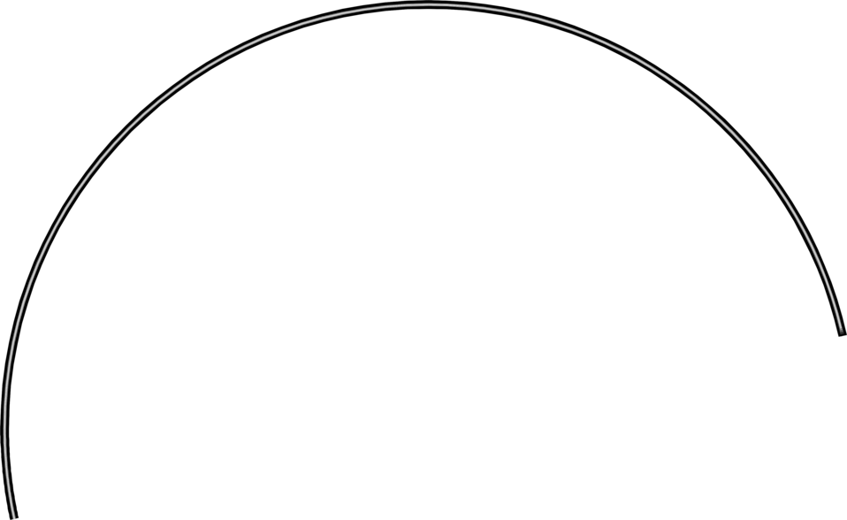 Half Circle Outline SVG